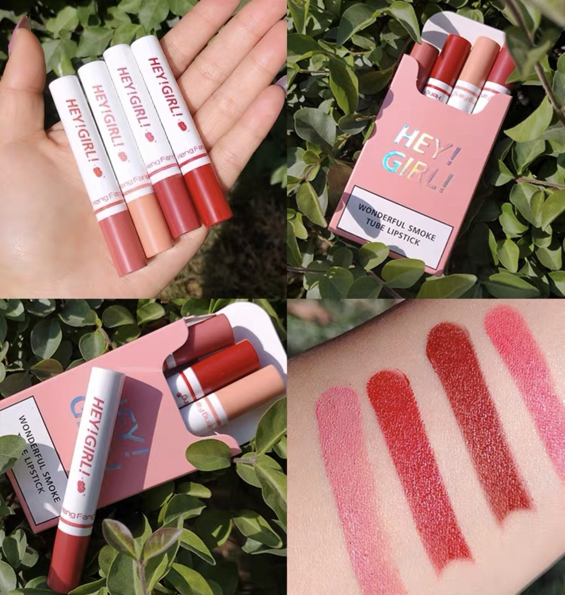 Hey girl lipsticks (4 PCs)