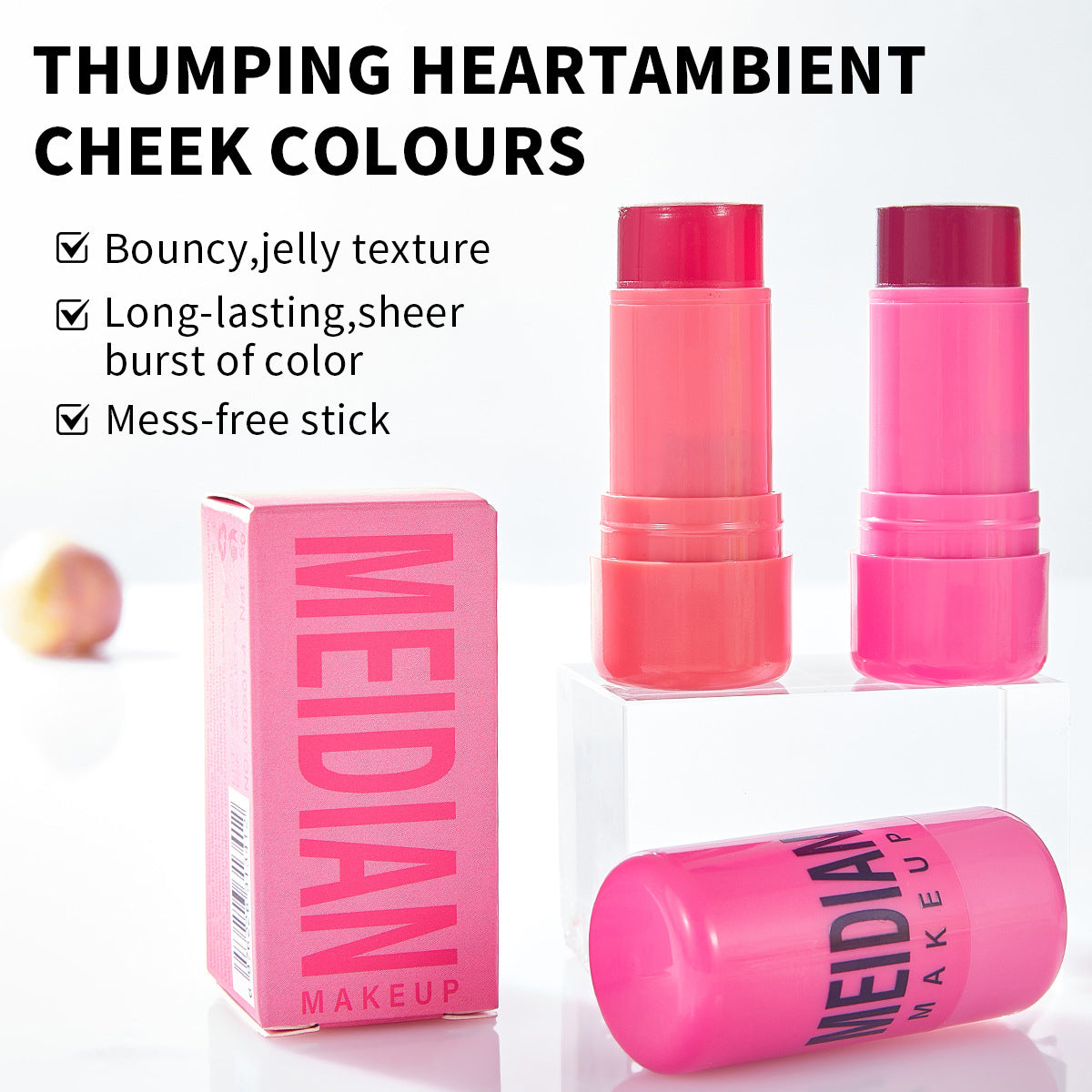 Lipstick Blush Lip Cheek Dual-use Blush Stick Makeup Repair Natural Nude Makeup Vitality Smooth Blush