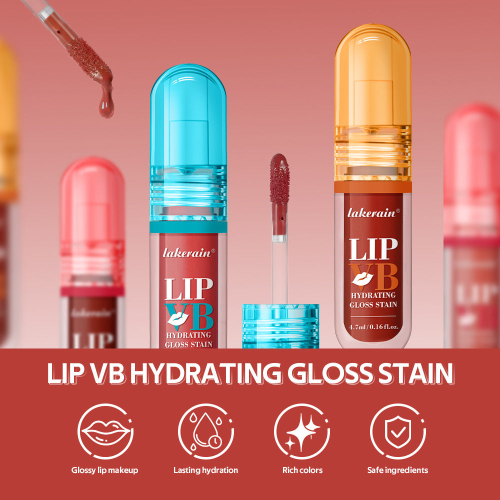 Lakeerain Vitamin B Gloss Lip Glaze Moisturizing Softening Lip Peripheral Water Lip Balm