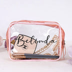 Cosmetics Bag Pvc Portable Travel Zipper Bag Can Be Printed Logo