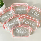 Cosmetics Bag Pvc Portable Travel Zipper Bag Can Be Printed Logo