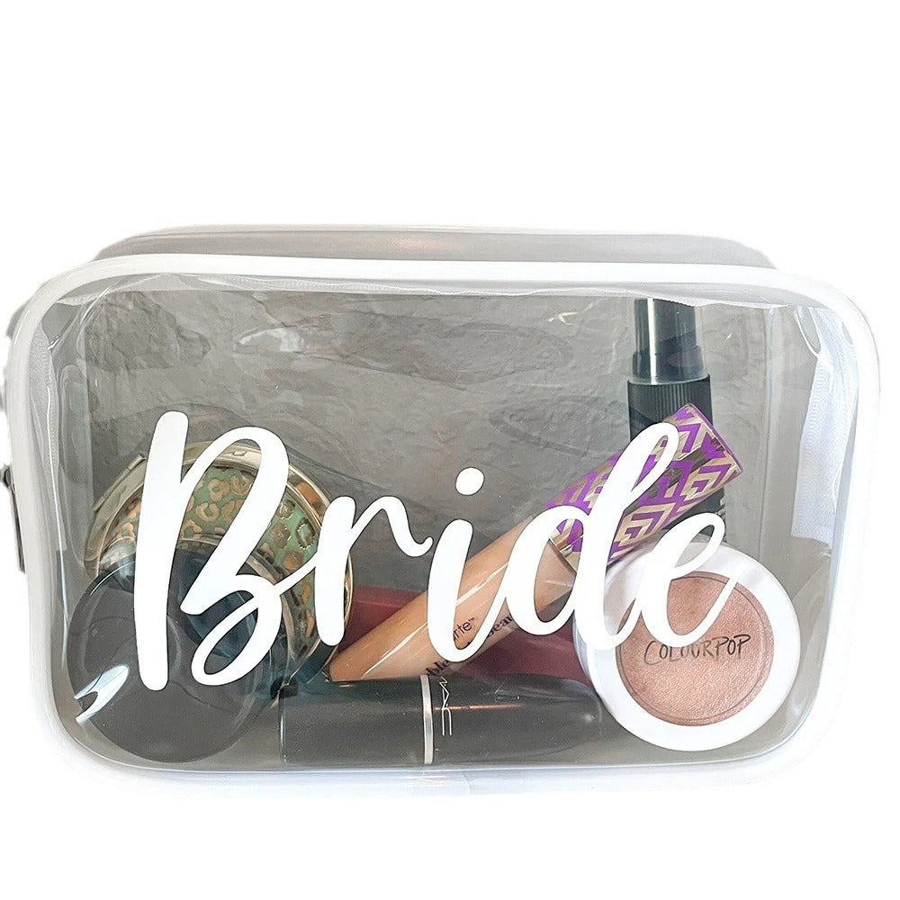 Cosmetics Bag Pvc Portable Travel Zipper Bag Can Be Printed Logo