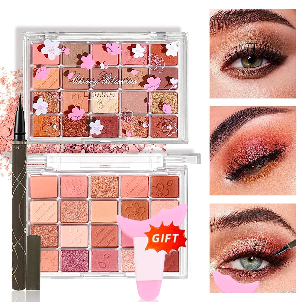 20-Color Eye-shadow Palette Shimmer & Matte