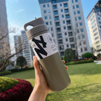 550ML Thermos Bottle Portable Tumbler Vacuum Flasks Stainless Steel Insulated Cup Outdoor Sports Water Bottle Travel Thermal Mug
