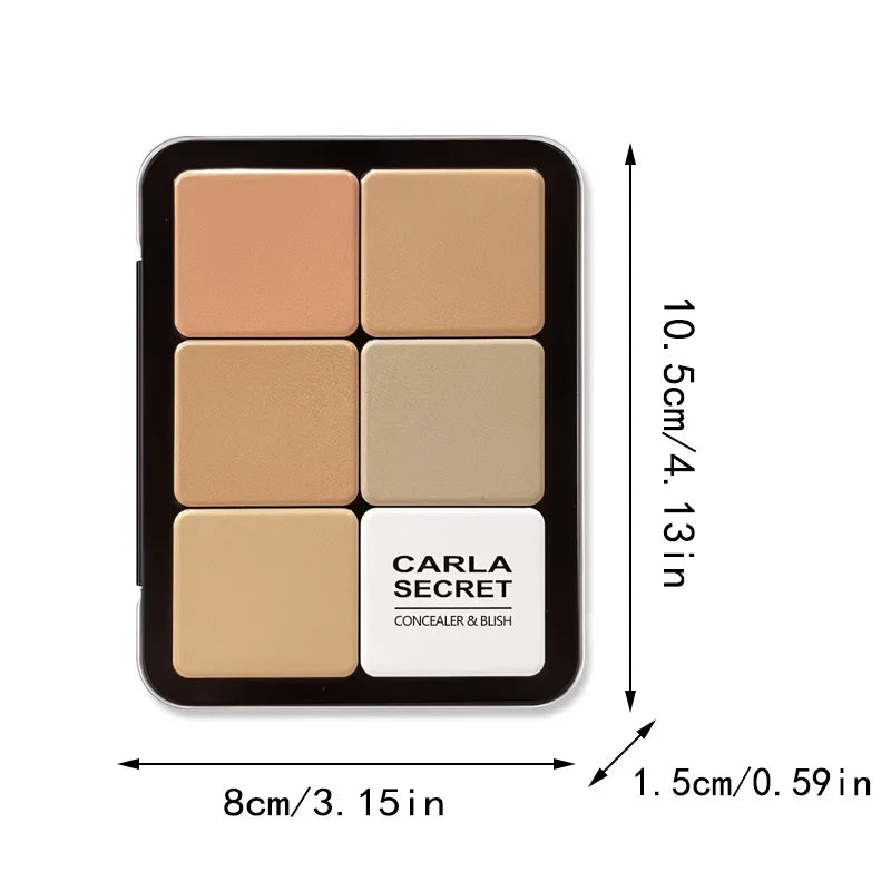 Matte & Cream Face Palette: Conceal, Contour, Blush