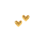 Golden heart earrings