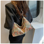 Vintage print shoulder bag
