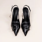 Pointed-Toe Buckle Pumps