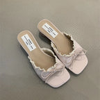 Butterfly Knot Lace slippers