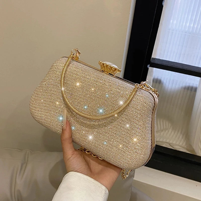 Luxury glitter clutch
