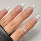 White Aura Nails