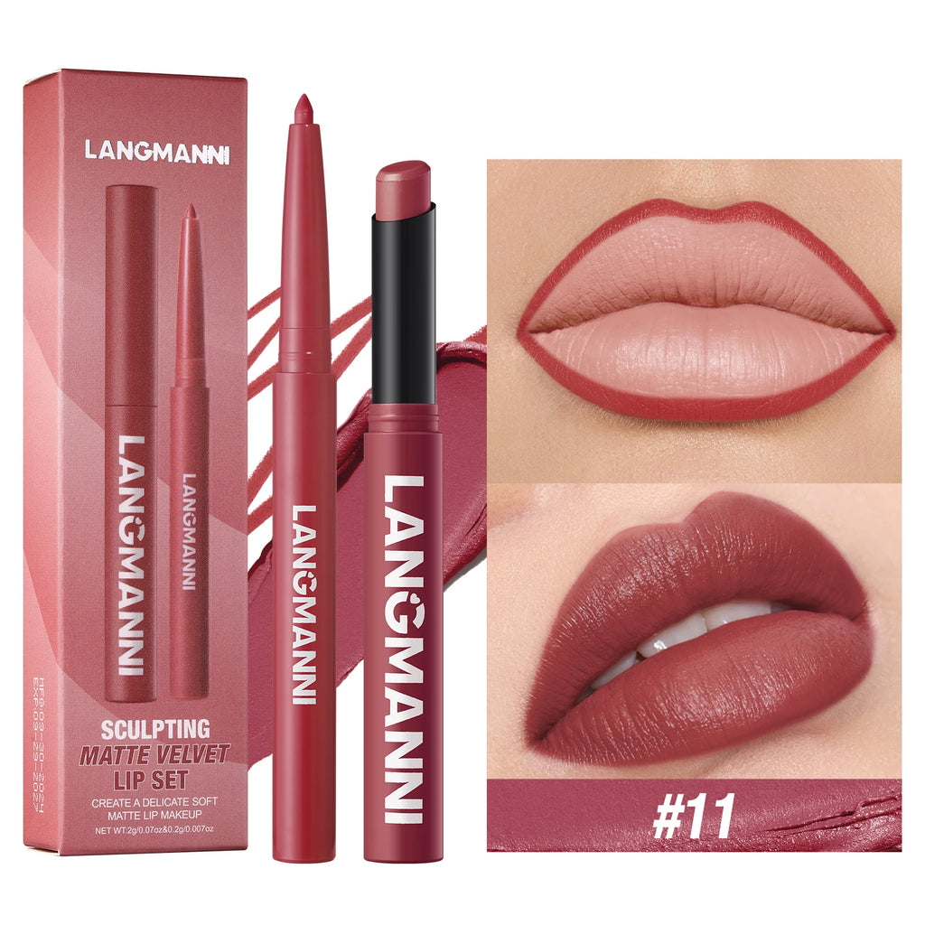 waterproof lip-liner+lipstick