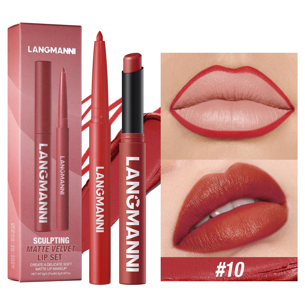 waterproof lip-liner+lipstick