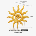 Vintage chic sun shape jewelry