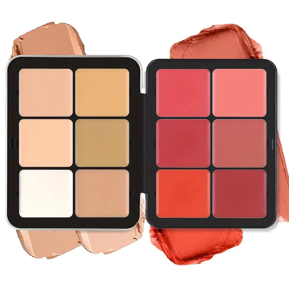 Matte & Cream Face Palette: Conceal, Contour, Blush