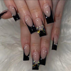 Black French Nails