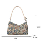 Vintage print shoulder bag