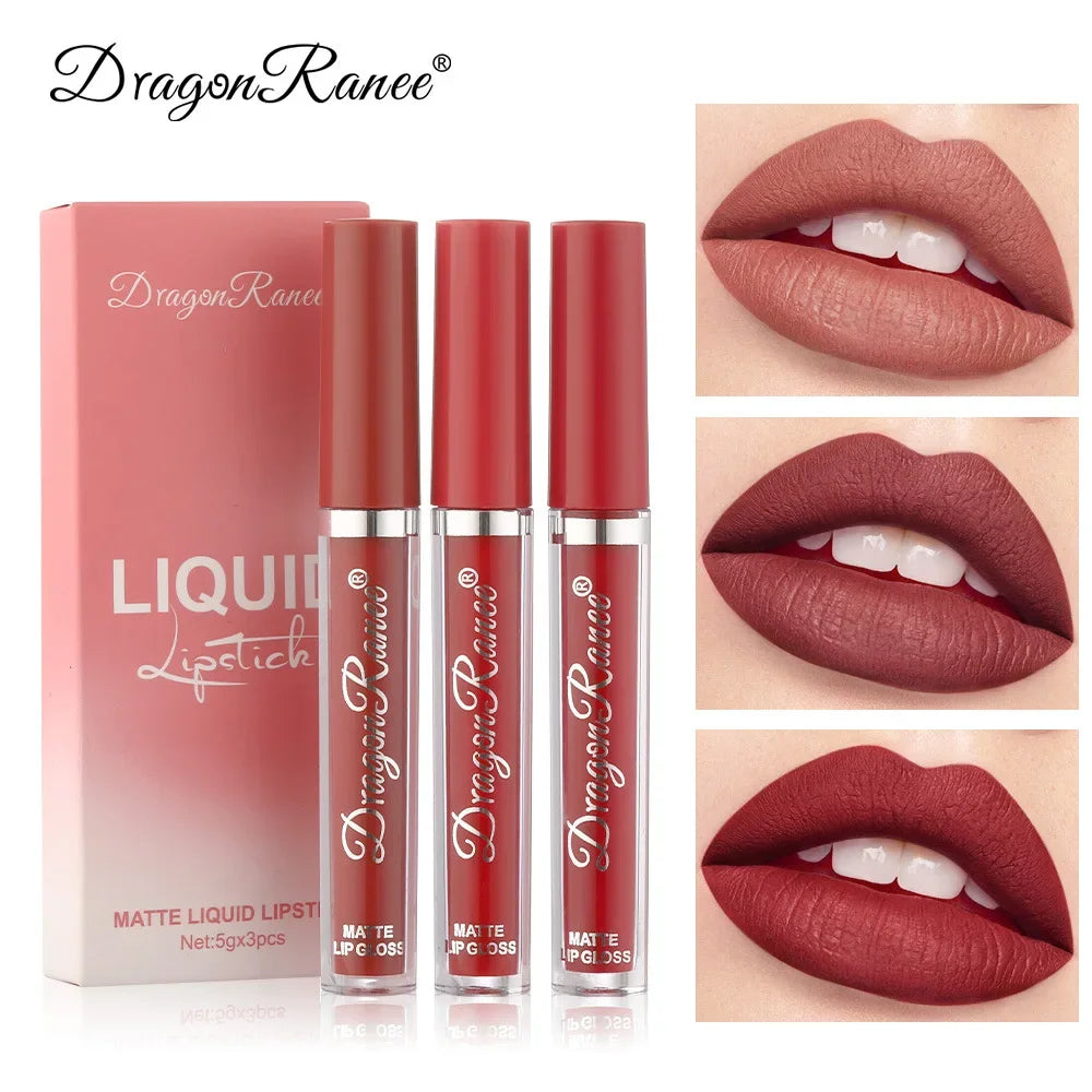3 PCS Liquid Lipsticks Set Long Lasting