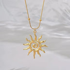 Vintage chic sun shape jewelry