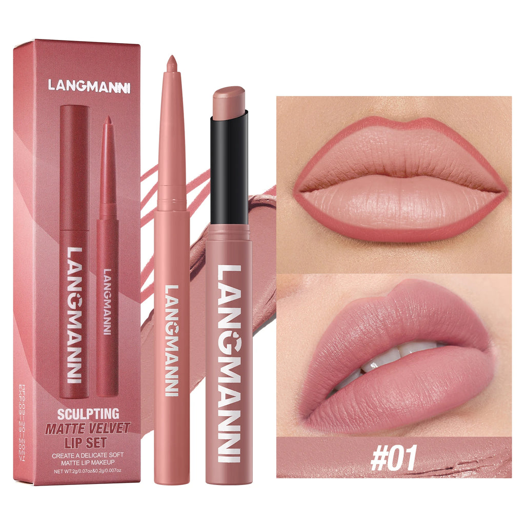 waterproof lip-liner+lipstick