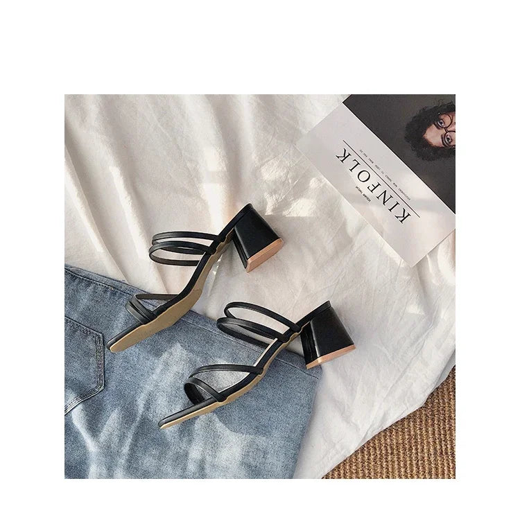 Summer casual high heels