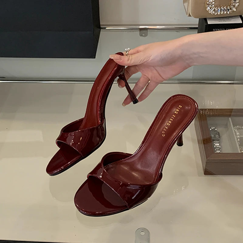 Summer elegant heels slippers