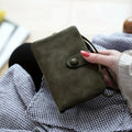 Frosted leather mini wallet