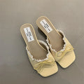 Butterfly Knot Lace slippers
