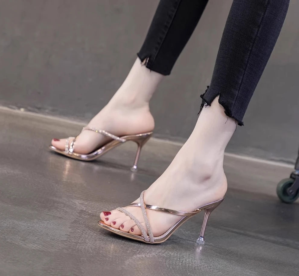 French high heels sandals