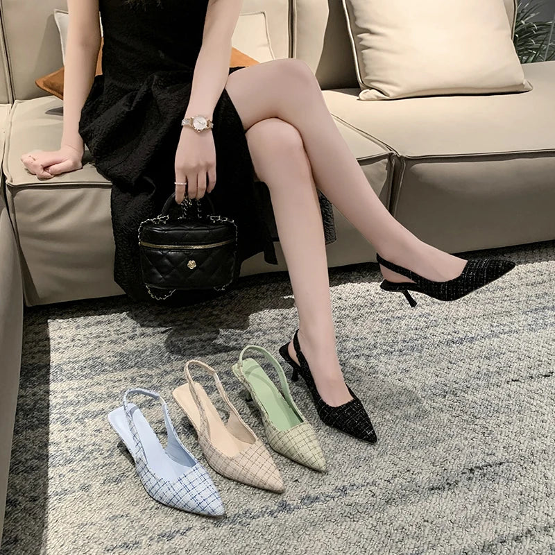 Designer Slingbacks High Heels