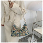 Vintage print shoulder bag
