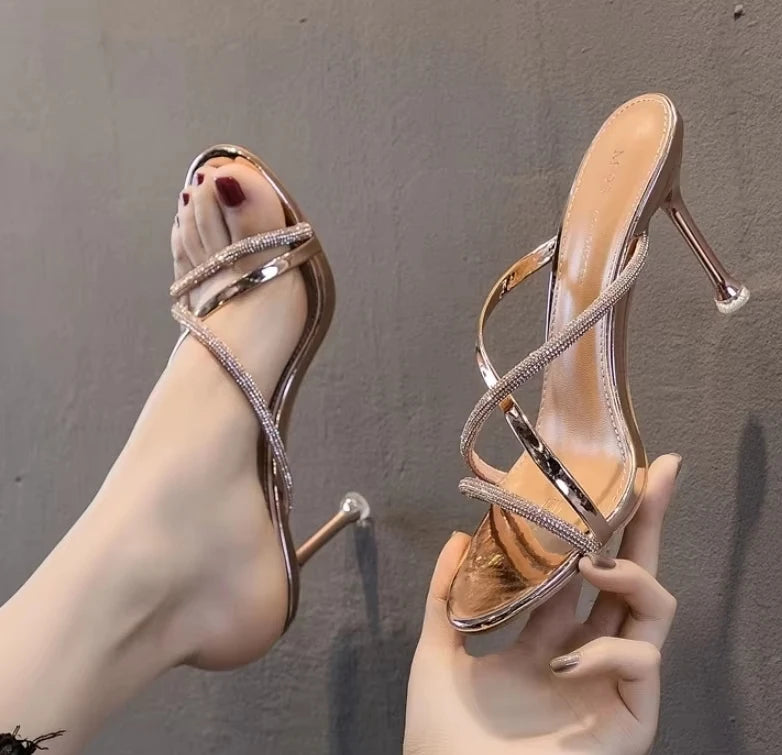 French high heels sandals