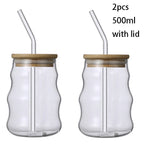 stripe glass tumbler
