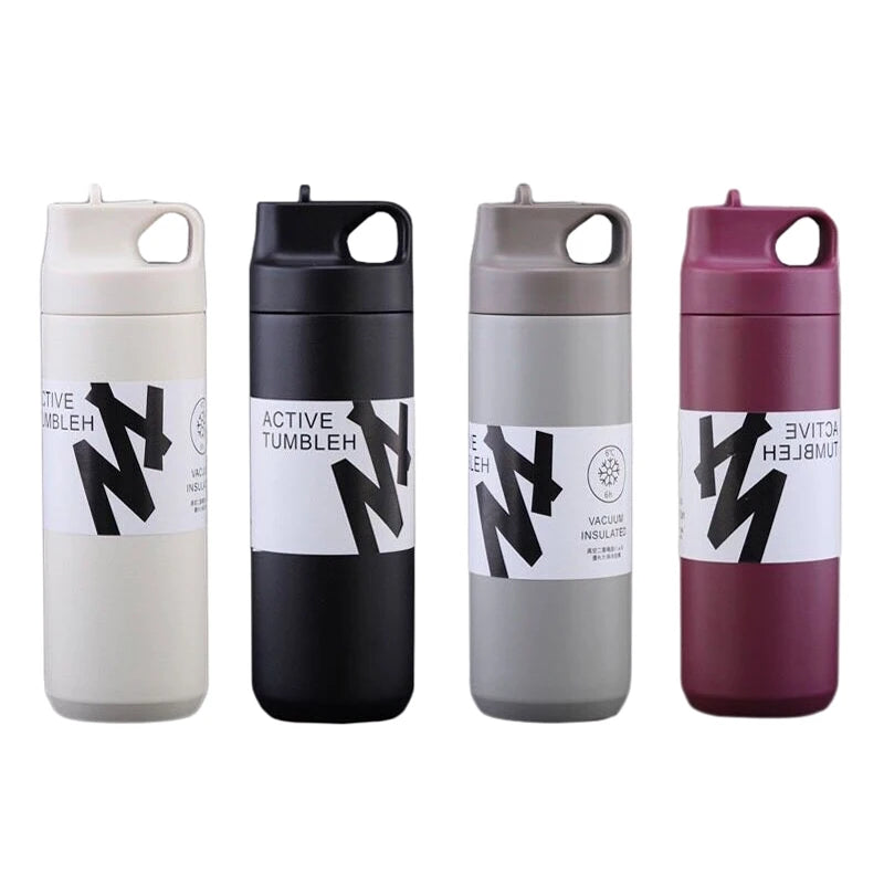 550ML Thermos Bottle Portable Tumbler Vacuum Flasks Stainless Steel Insulated Cup Outdoor Sports Water Bottle Travel Thermal Mug