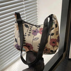 Vintage print shoulder bag