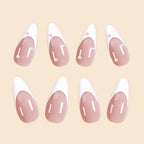 White Aura Nails