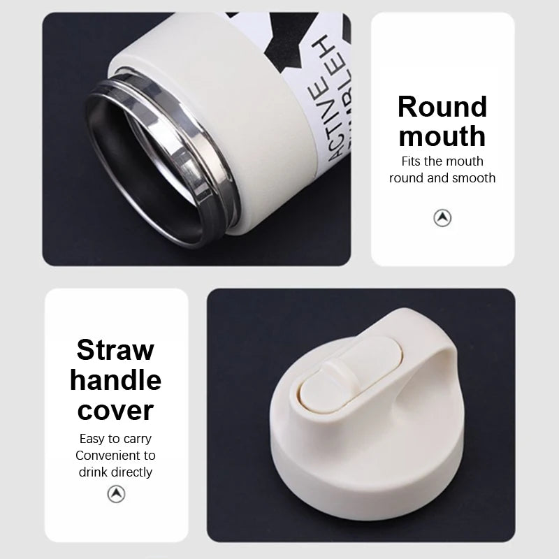 550ML Thermos Bottle Portable Tumbler Vacuum Flasks Stainless Steel Insulated Cup Outdoor Sports Water Bottle Travel Thermal Mug