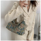 Vintage print shoulder bag