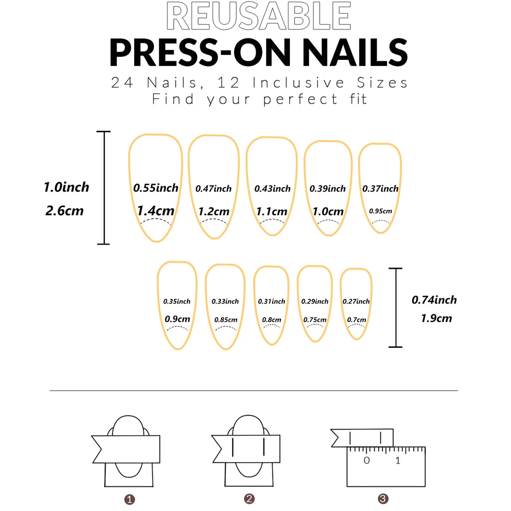 VortexGlow Nails (24 PCs)