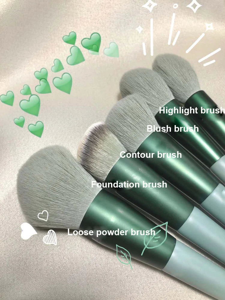 13 PCs makeup brushes