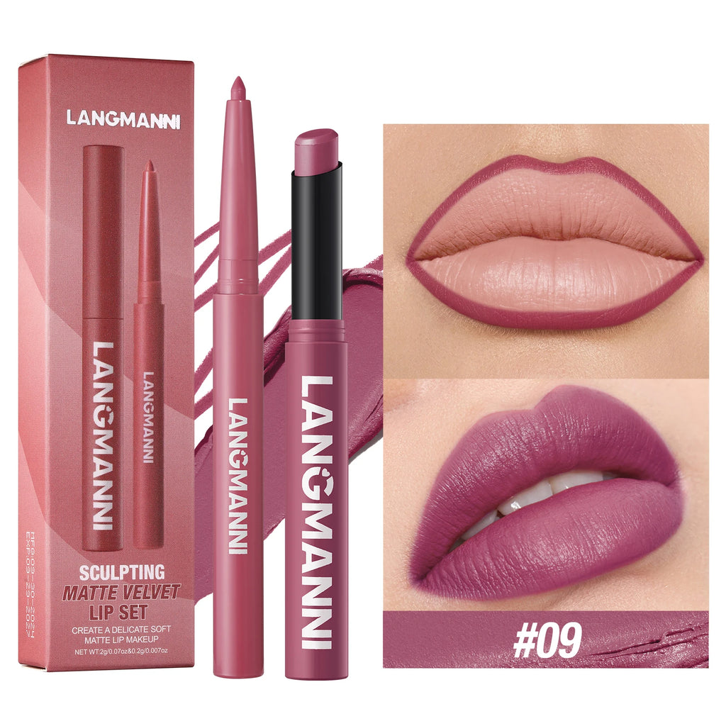 waterproof lip-liner+lipstick
