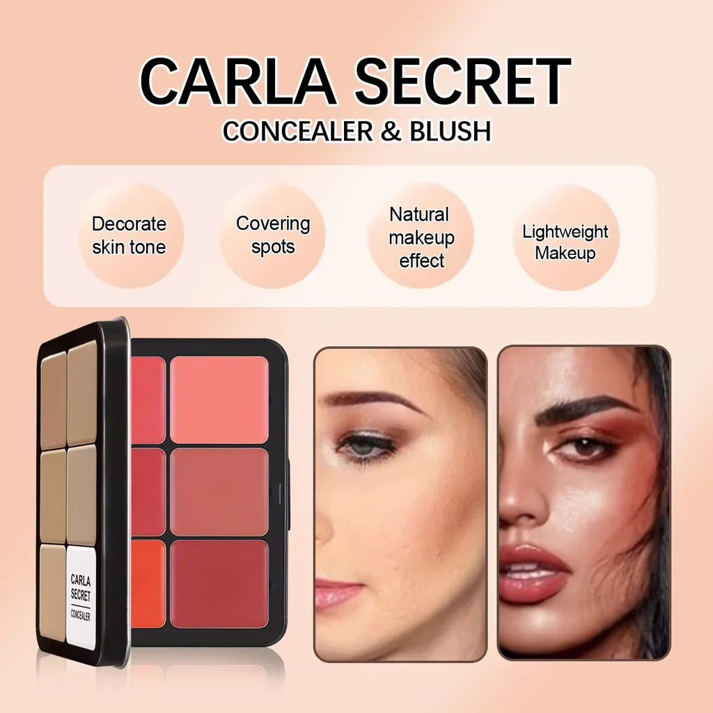 Matte & Cream Face Palette: Conceal, Contour, Blush