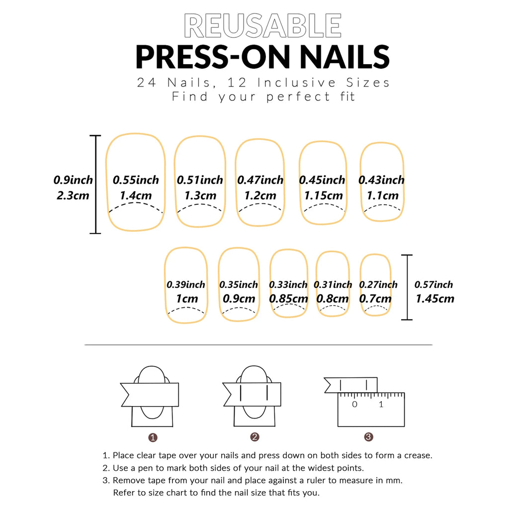 VortexGlow Nails (24 PCs)