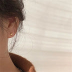 Golden heart earrings