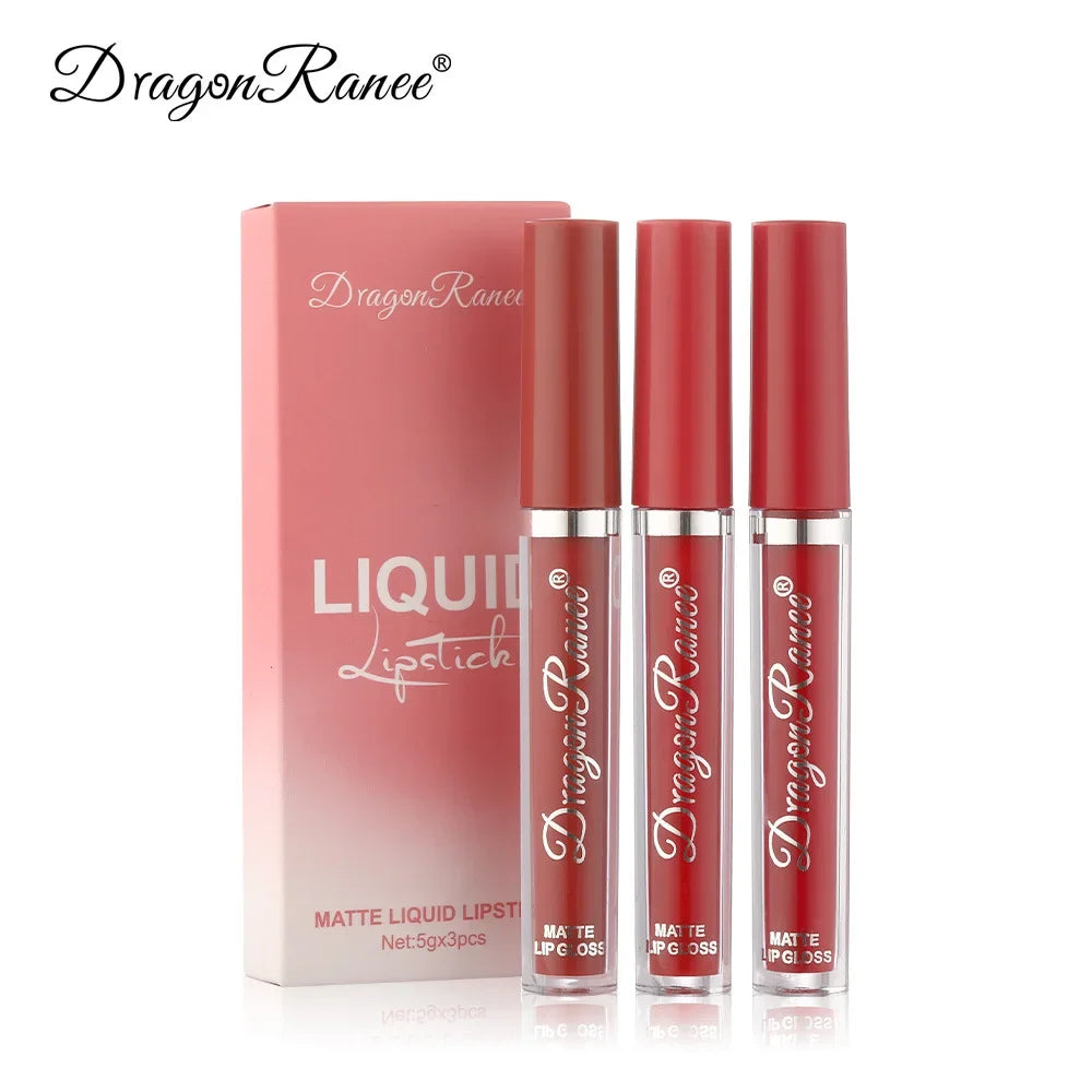 3 PCS Liquid Lipsticks Set Long Lasting