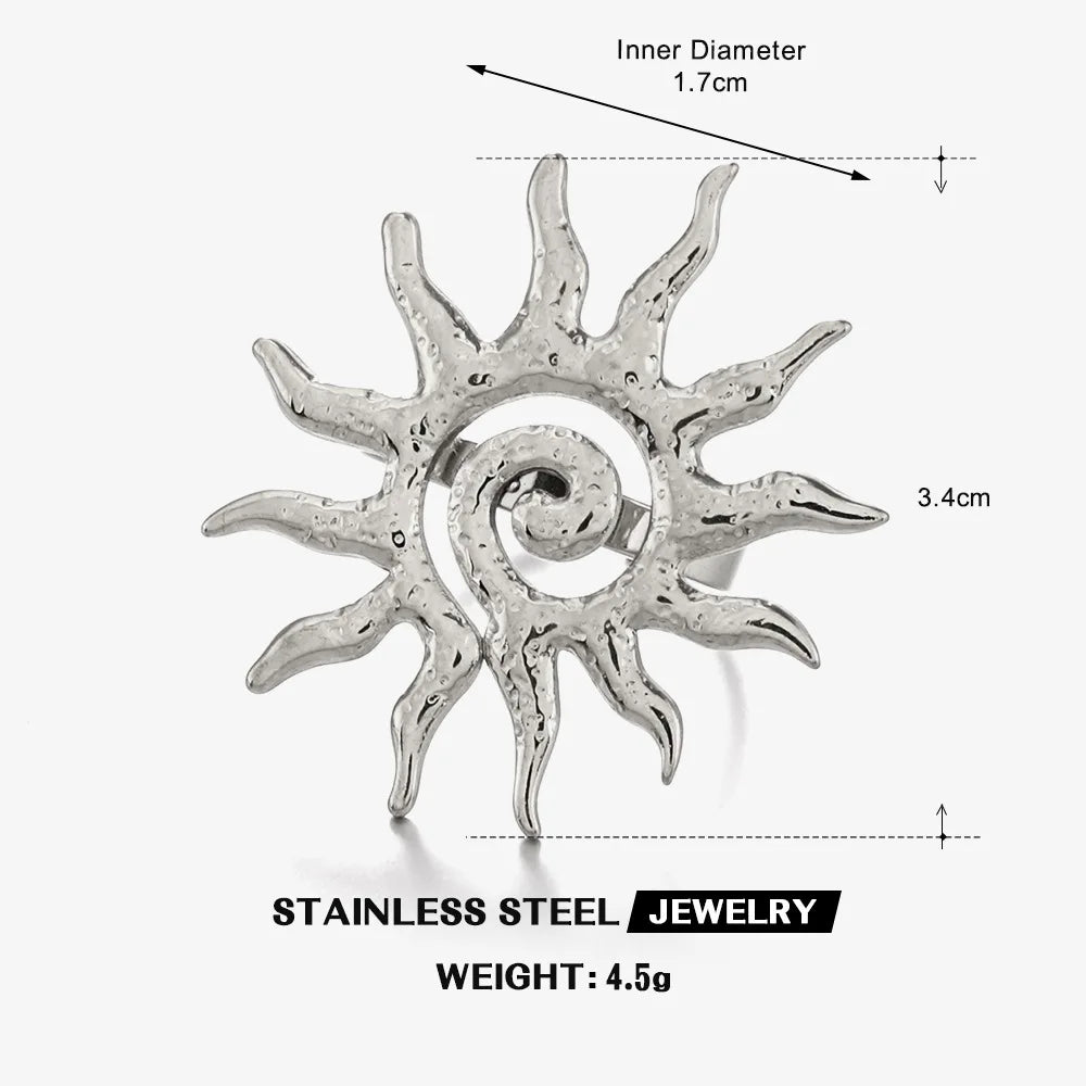 Vintage chic sun shape jewelry