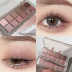 12-Color Low Saturation Eyeshadow Palette All Matte
