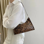 leather leopard bag