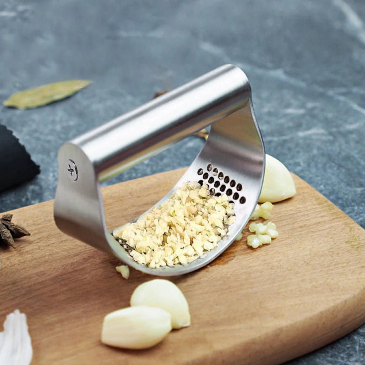 Manual Stainless Steel Garlic Press