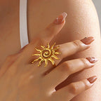 Vintage chic sun shape jewelry